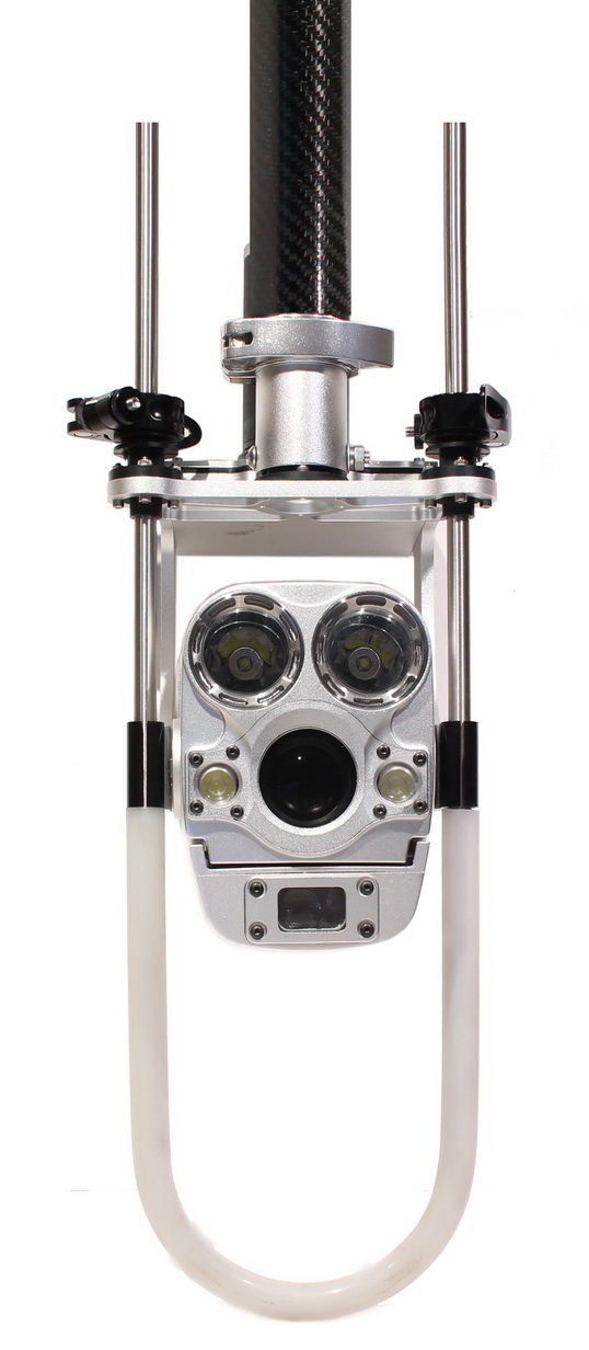 Caméra d'inspection super zoom d'égouts sur perche télescopique